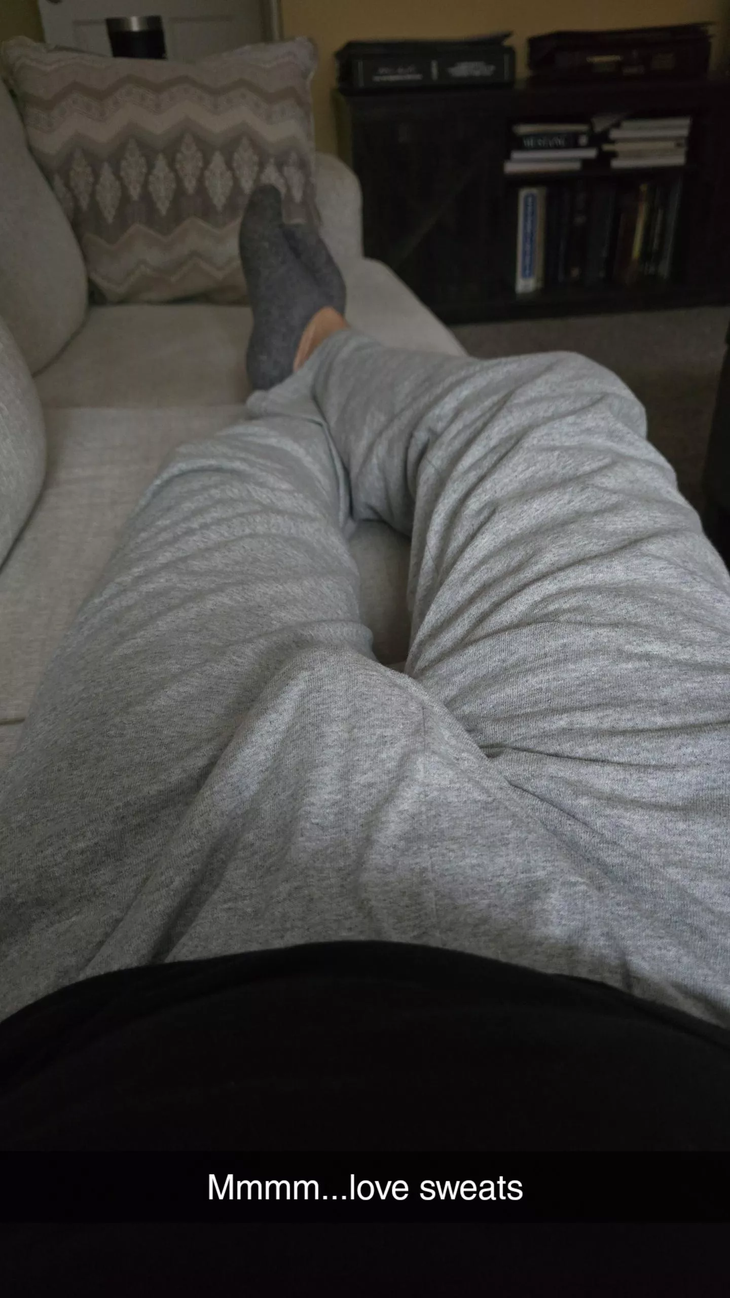 Work from home in sweats.