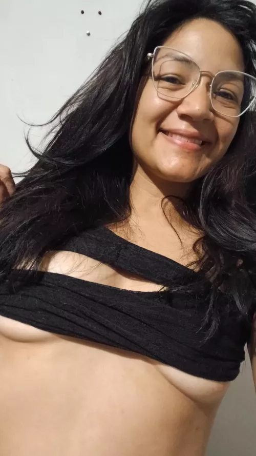 happy mom waiting for her husband to come for her