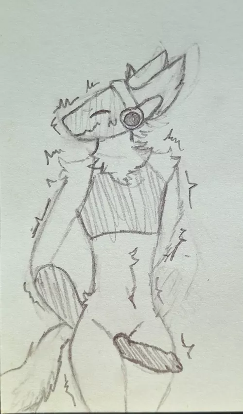 My first time drawing a furry but I think it looks fine what do y'all think? ^^