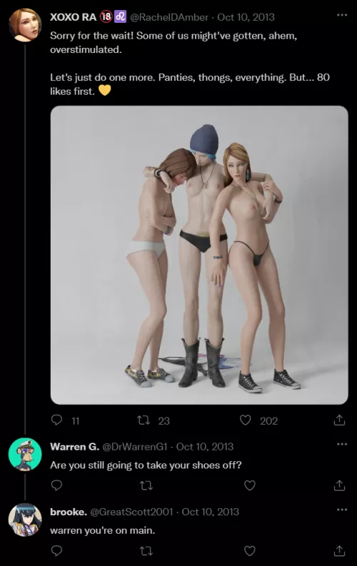 Rachel, Chloe and Max - Strip Game Escalates (CrookedCranny)