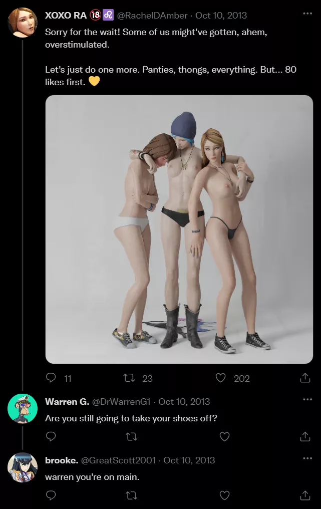 Rachel, Chloe and Max - Strip Game Escalates (CrookedCranny)