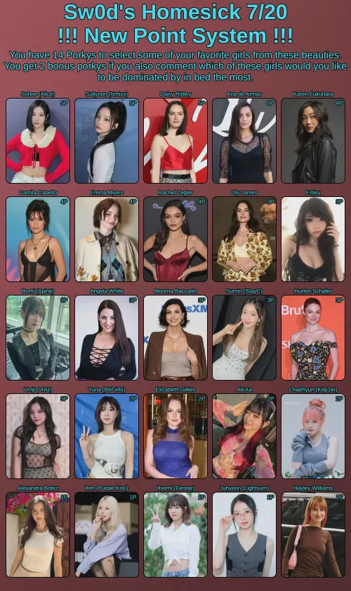 Sw0d's Homesick 7/20 (New Point System)