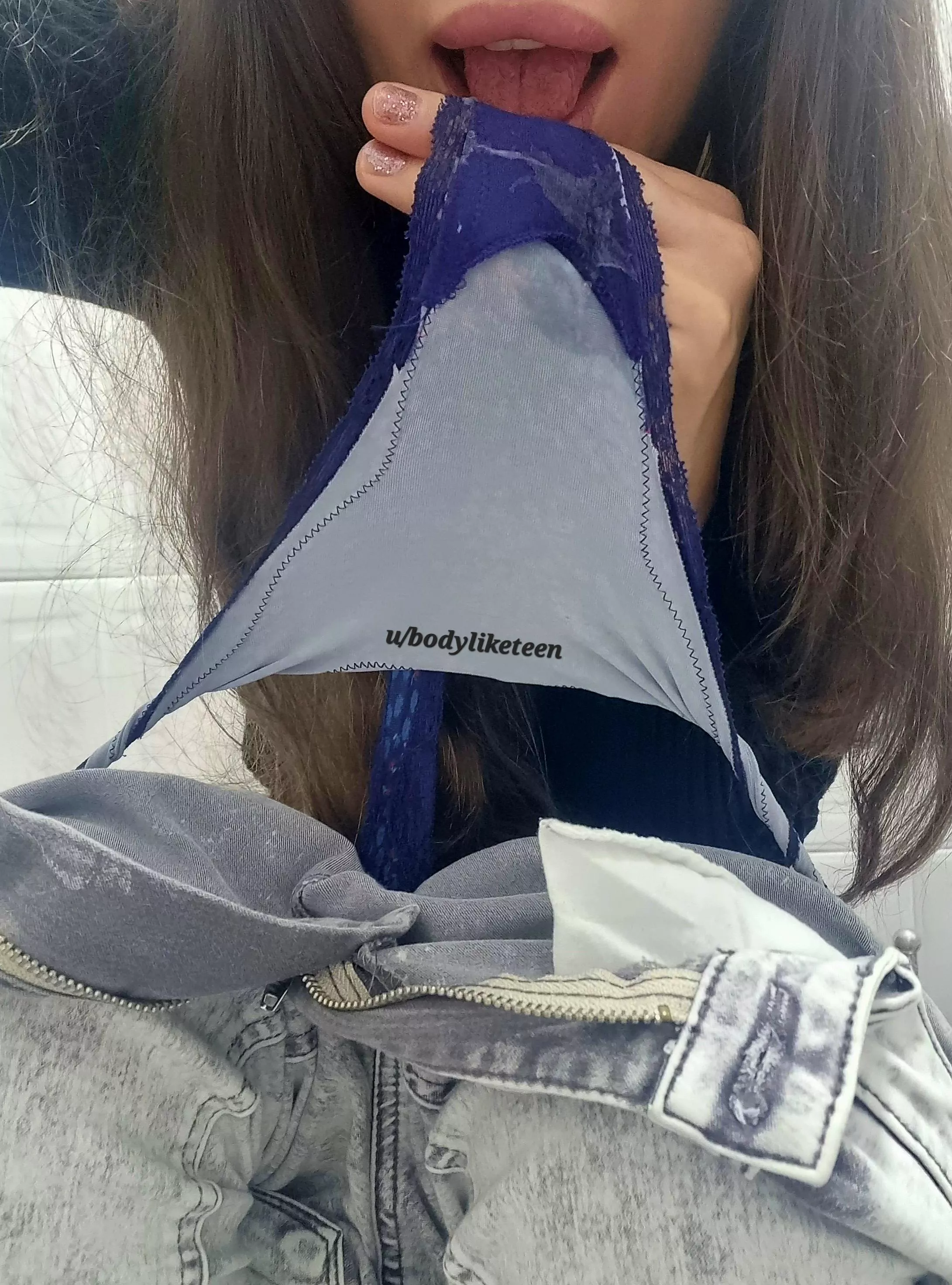 Extremely wet panties and I licked them clean:) wanna kiss me? :p 
