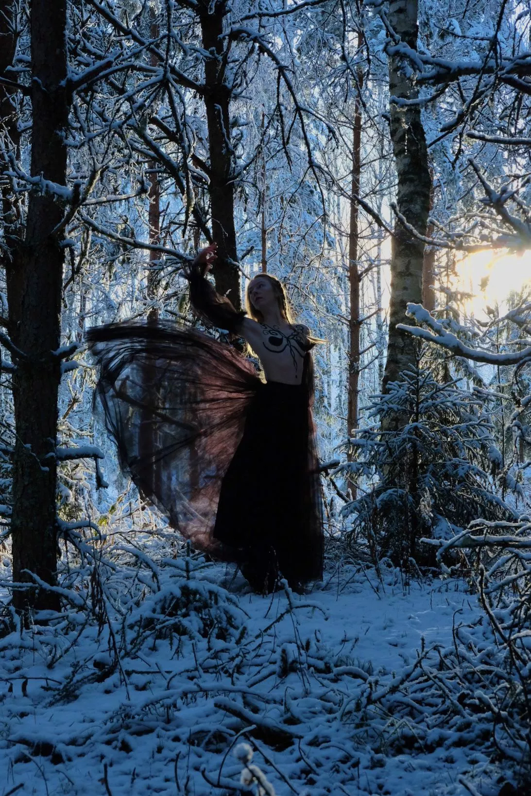 Dark nymph with the power of light