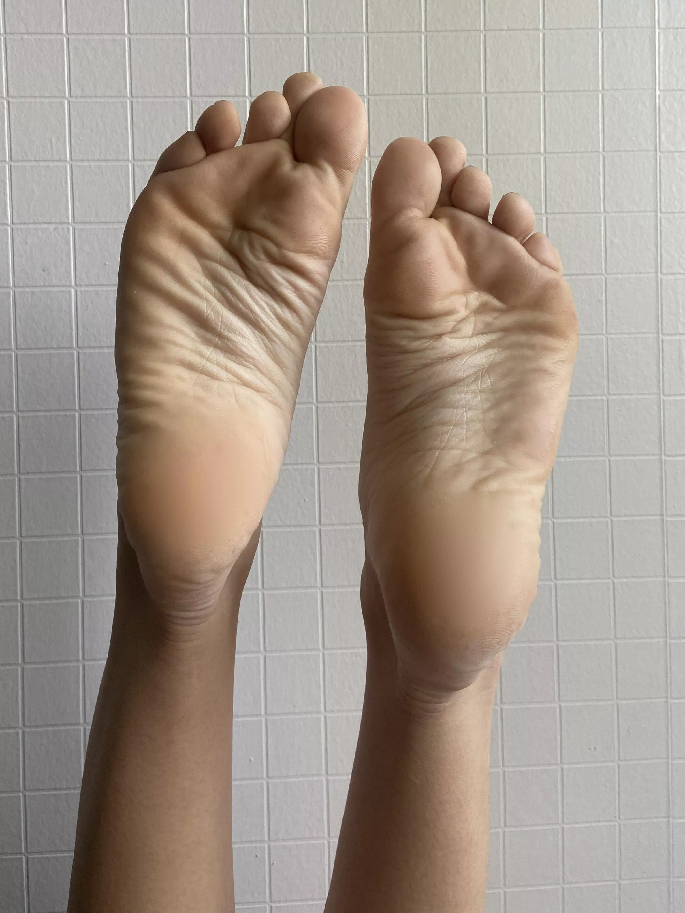 I'm a little embarrassed to ask you to caress my soles