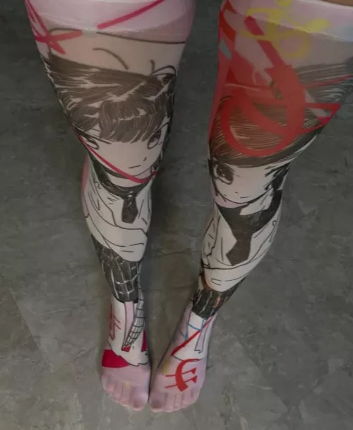 Those legs look perfect in stretchy stockings