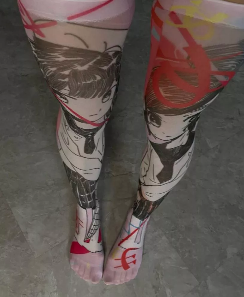 Those legs look perfect in stretchy stockings