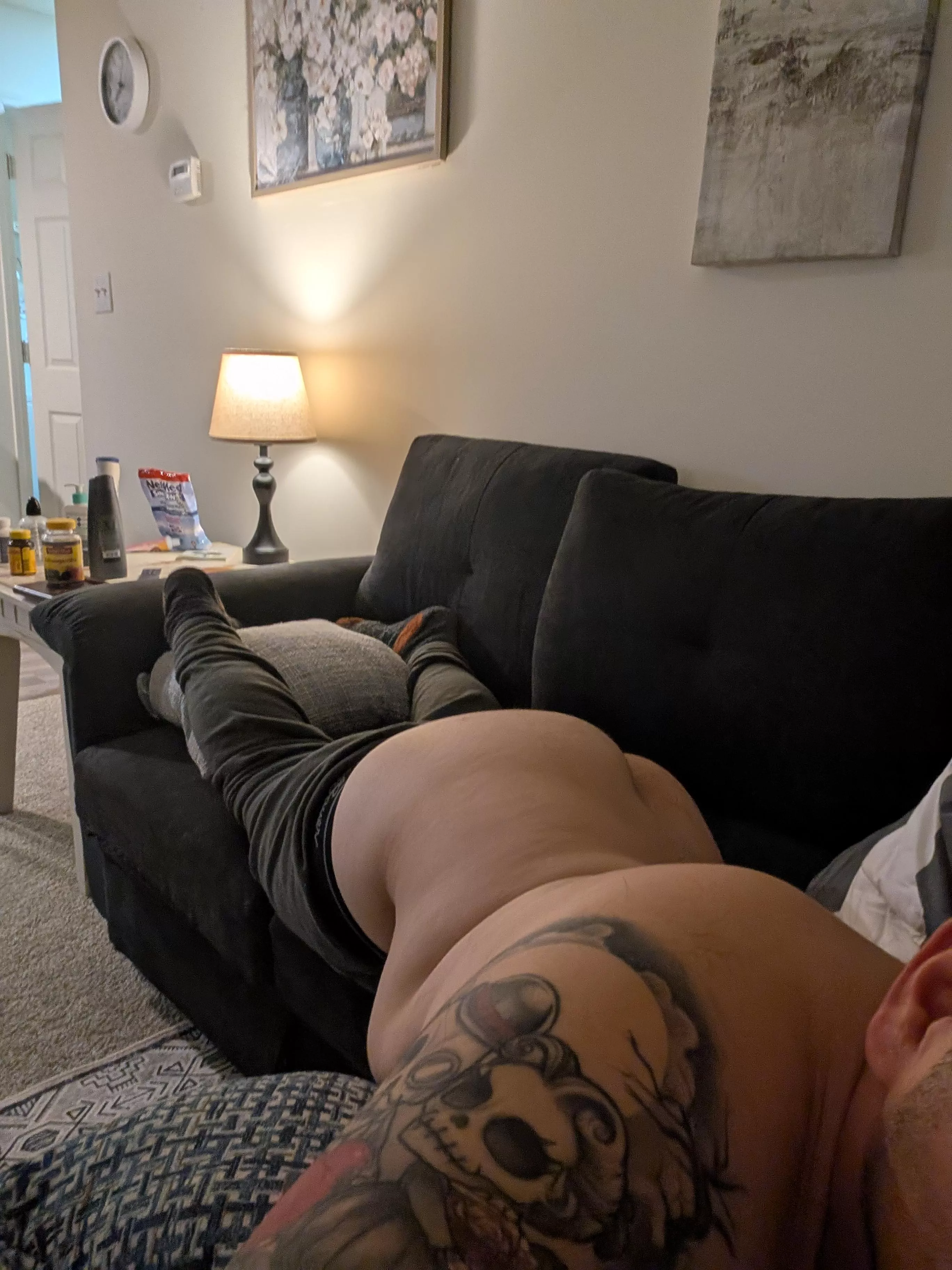 Just letting the ass hang out