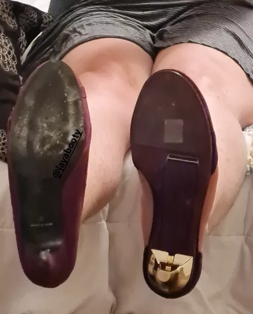 Old vs new; which heel would you lick? Old vs new; which heel would you lick?