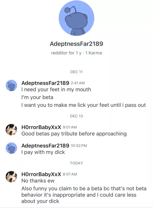 u/Adeptnessfar2189 time waster and idiot  u/Adeptnessfar2189 time waster and idiot