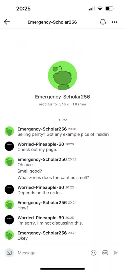 u/emergency-scholar256 - saw a report about this person, they are still trying to collect gusset pics and free explicit details  u/emergency-scholar256 - saw a report about this person, they are still trying to collect gusset pics and free explicit details