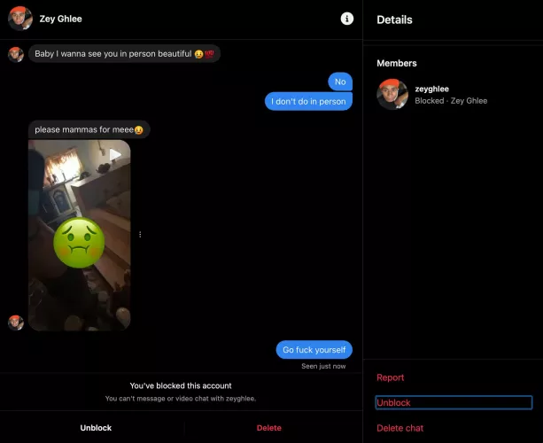 Zeyghee on insta is a cyber flasher and time waster  Zeyghee on insta is a cyber flasher and time waster