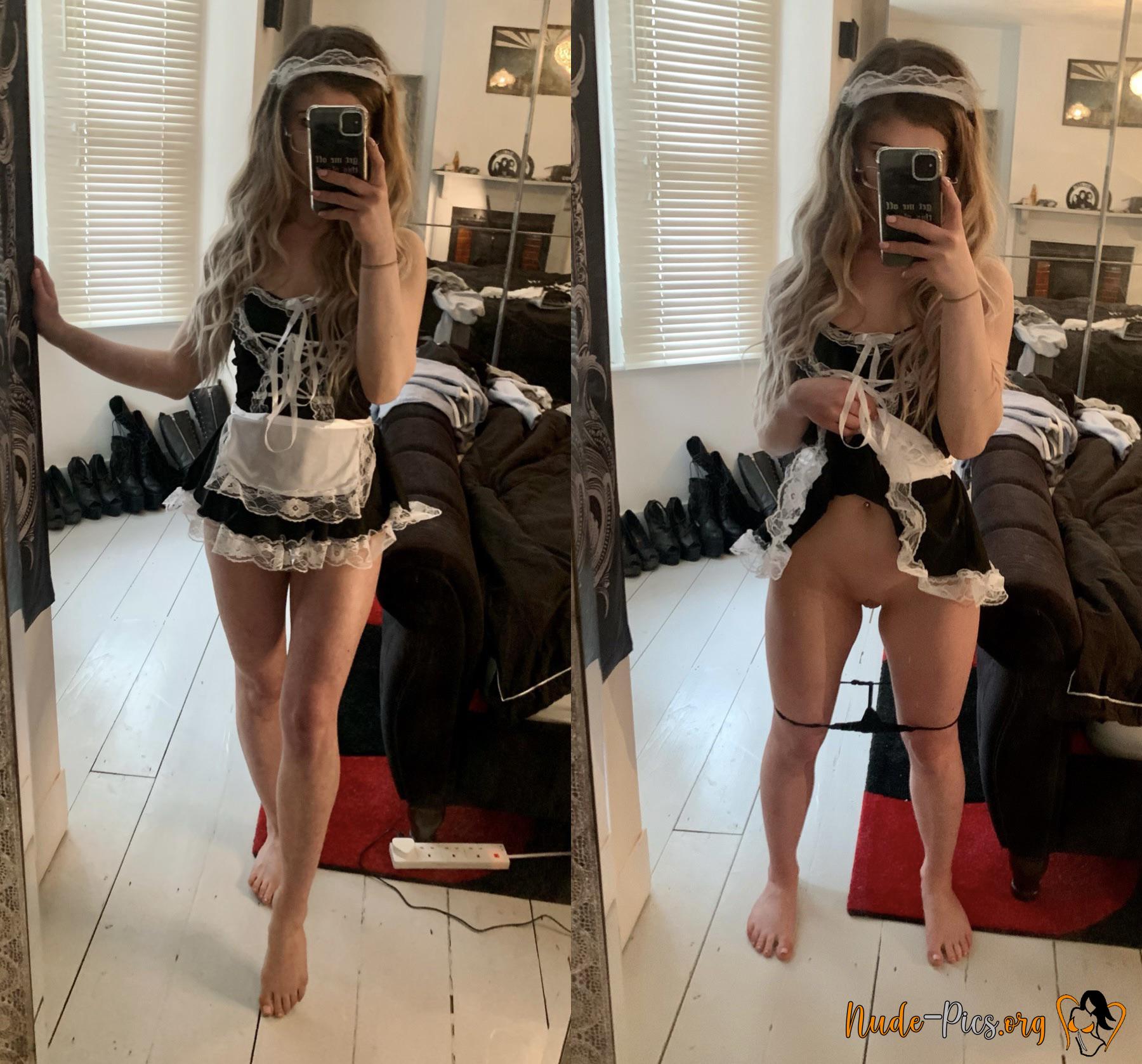 I ll be your maid but the only thing I m cleaning up is your cum ðŸ‘…