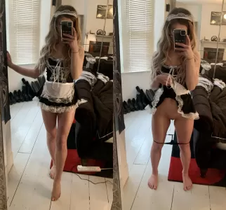 I ll be your maid but the only thing I m cleaning up is your cum ?