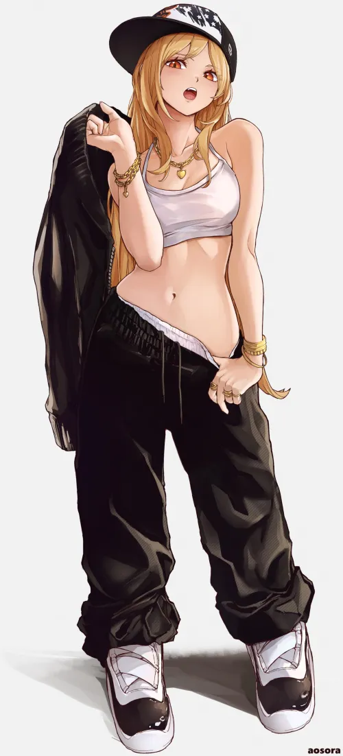 Bad Bitch Marin Kitagawa Teasing Her Body 