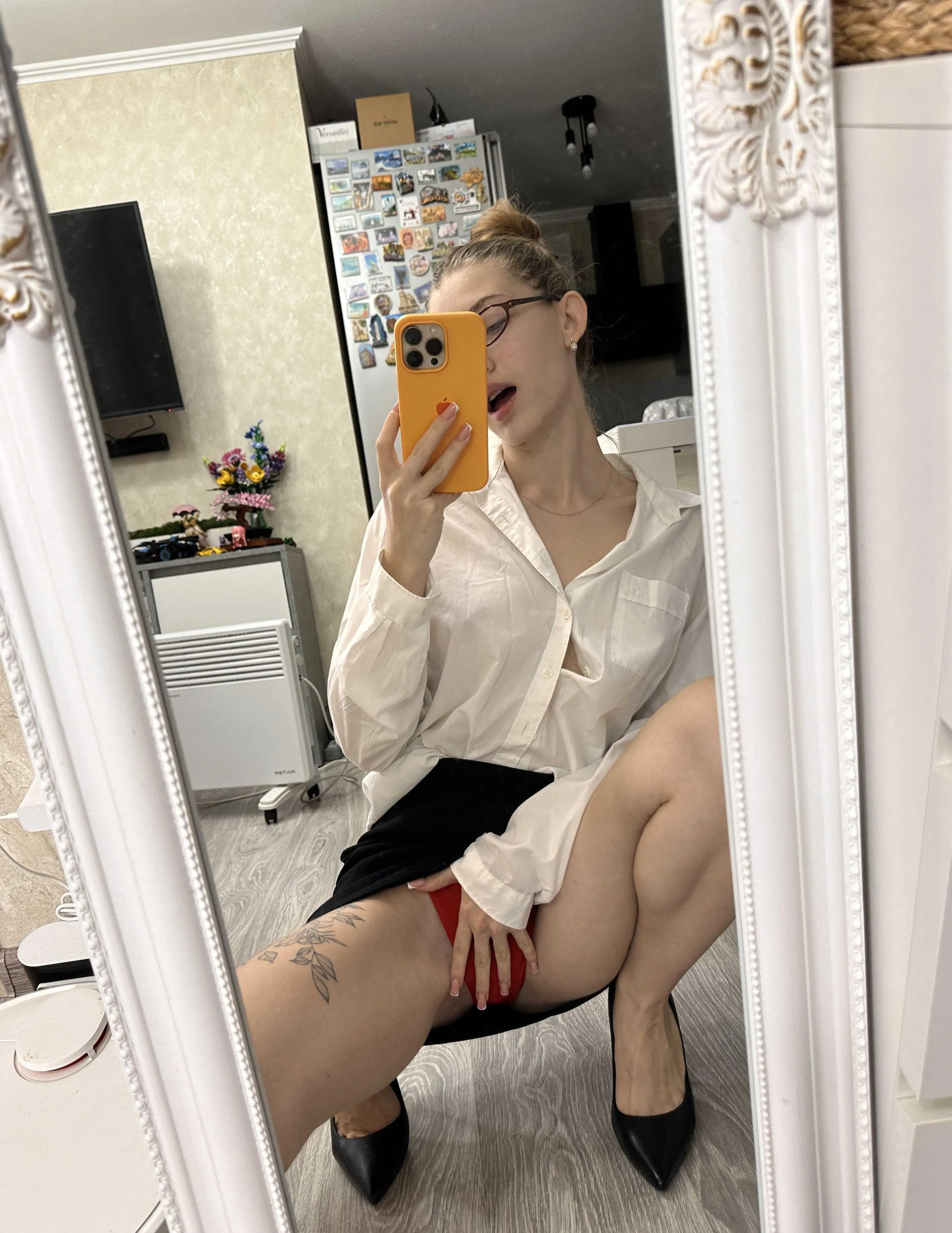 Here's the secret under my skirt