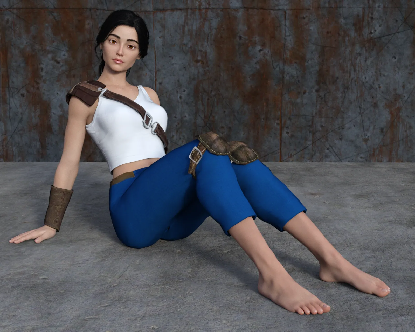 Lucy Maclean takes off her boots to relax and let her bare feet get some fresh air (SoleMann)