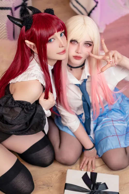 Marin and Rizu cosplay by Dekomores and Hioshicos 