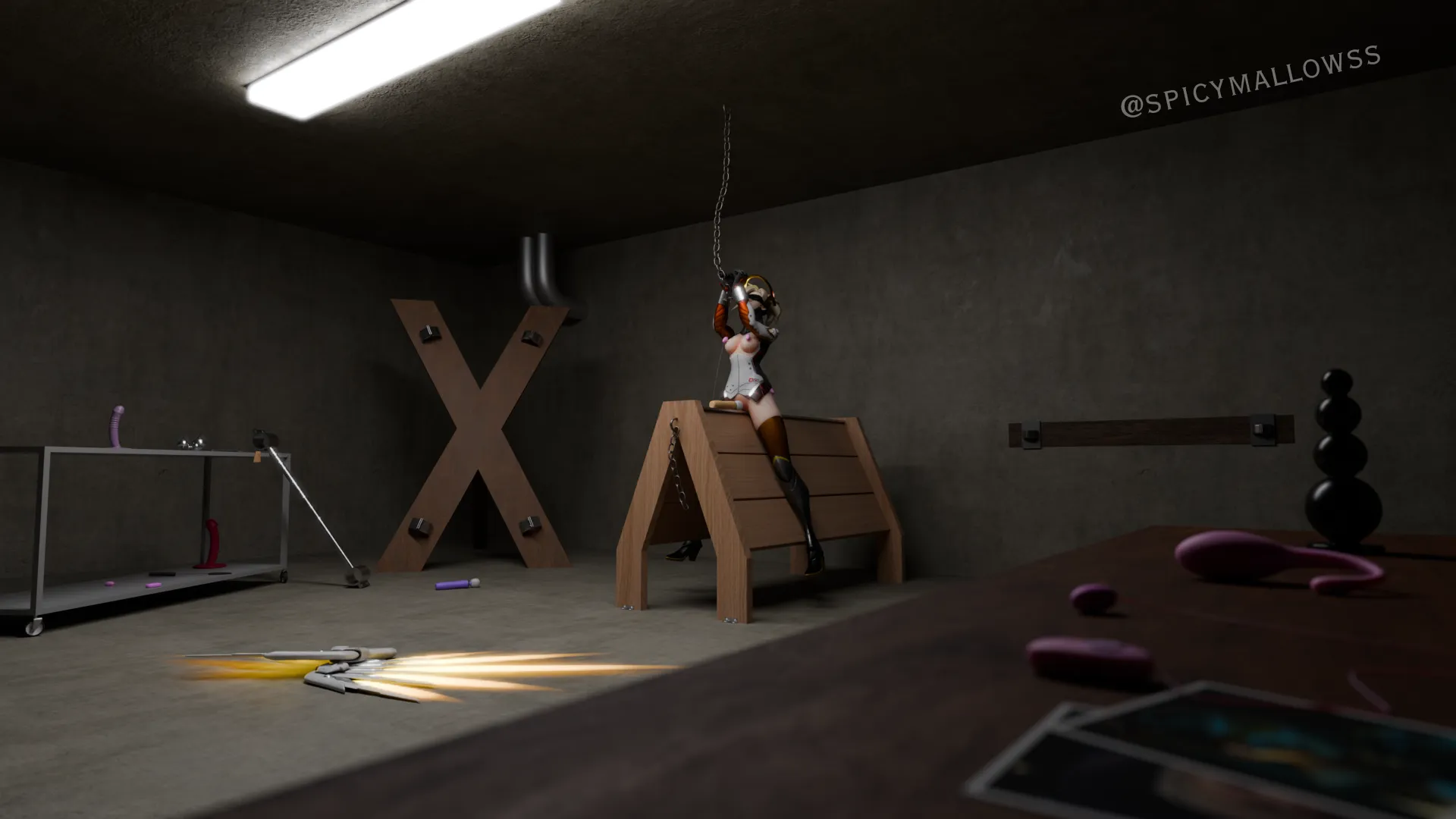 Mercy's in trouble (spicymallowss)