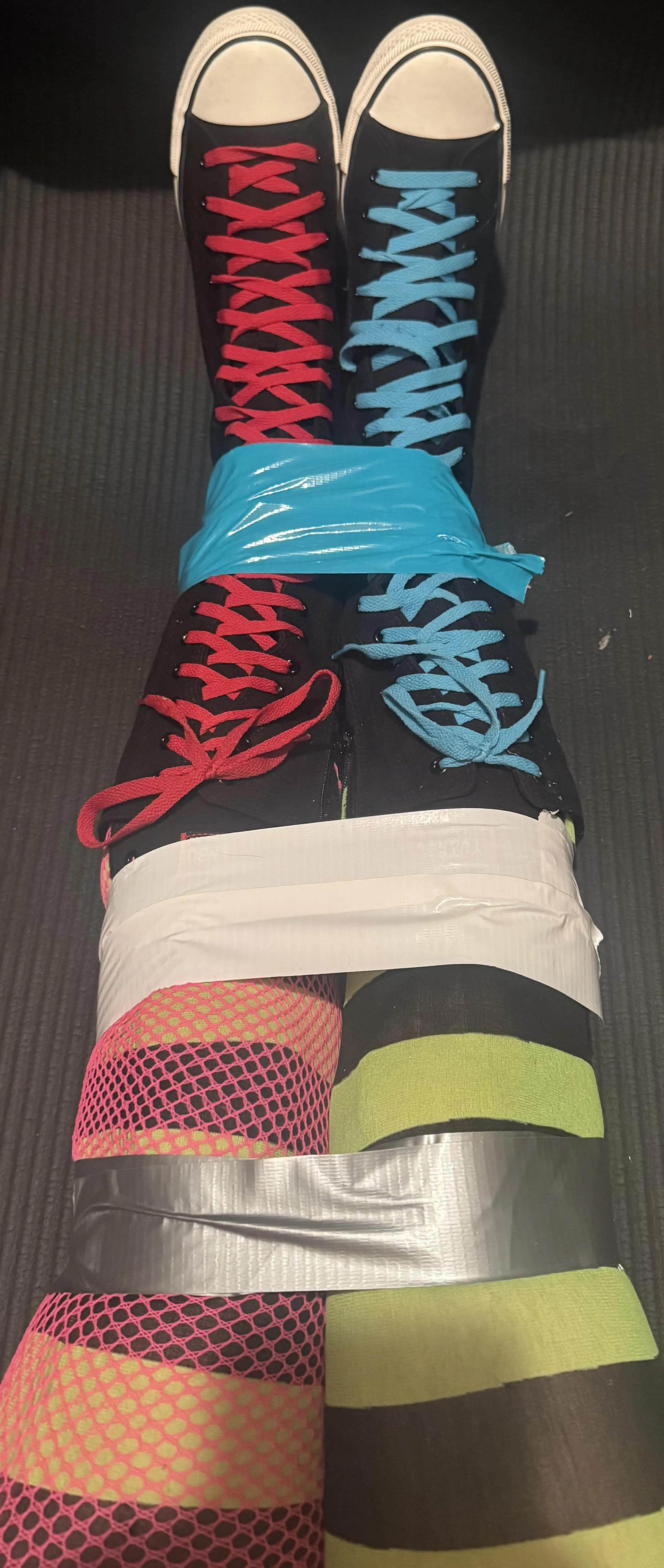 Mixed match tape selfbondage for today 