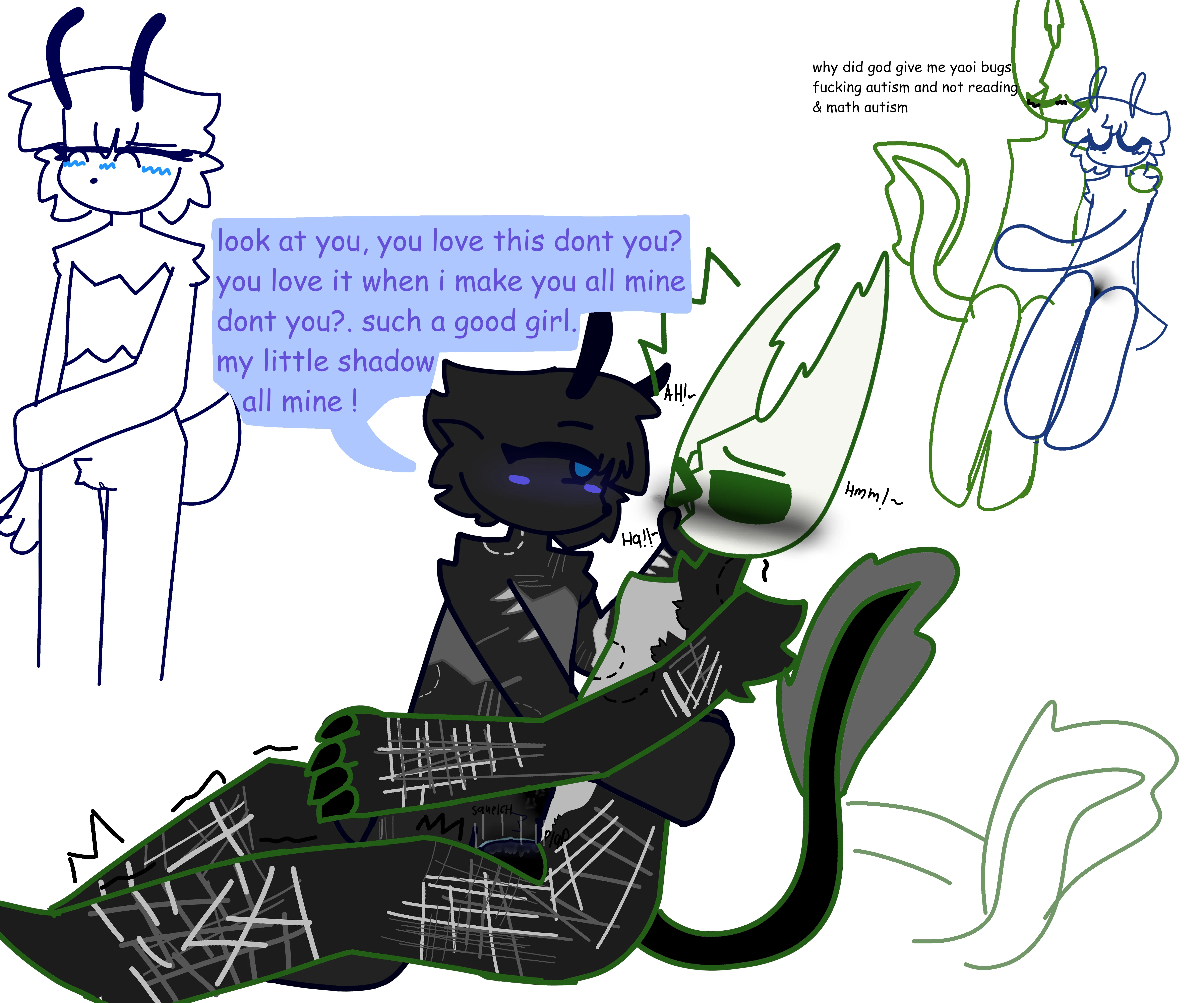  [oc x hollow] finals haven't been making me feel too good so here's a good way to relieve stress