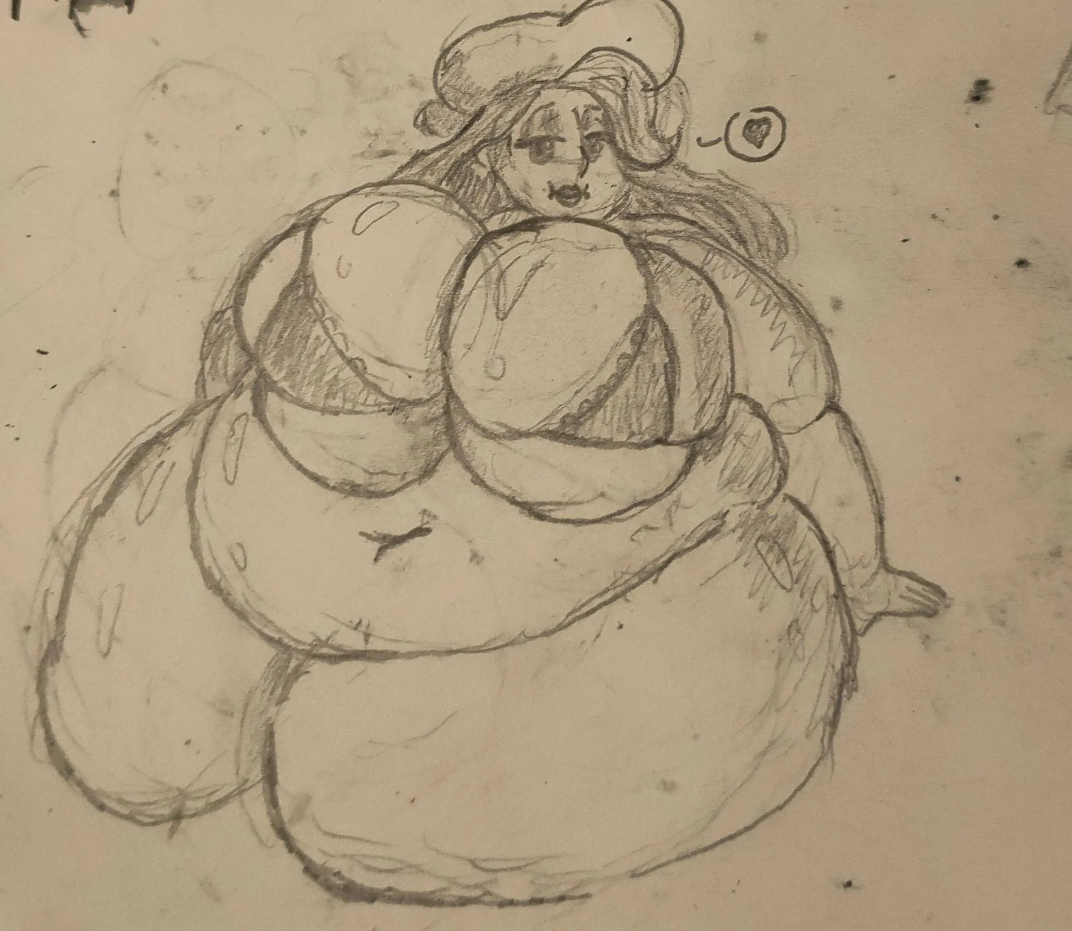 Ok. Melony should canonically be fat with massive tits. You can't tell me otherwise. (Drawn by me) 