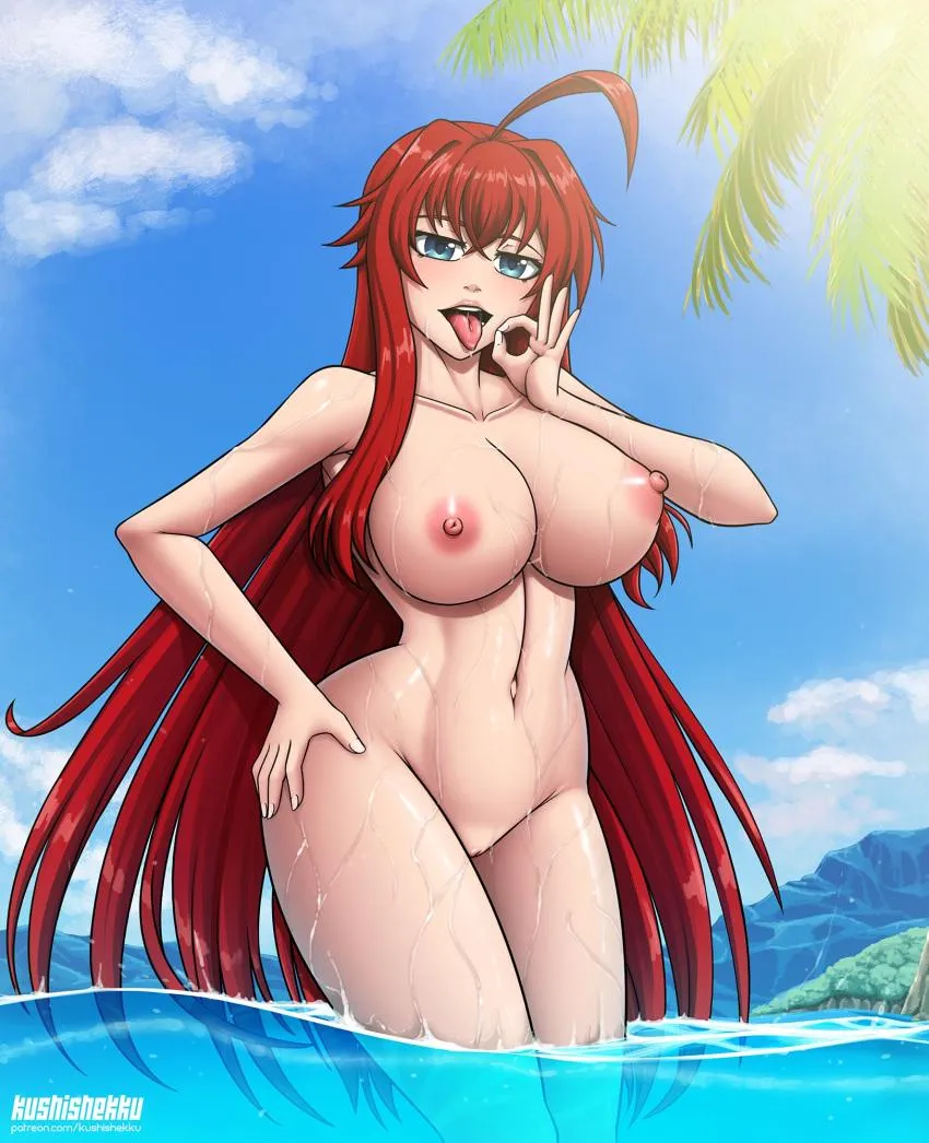 Rias wanted something more than a relaxing nude swim