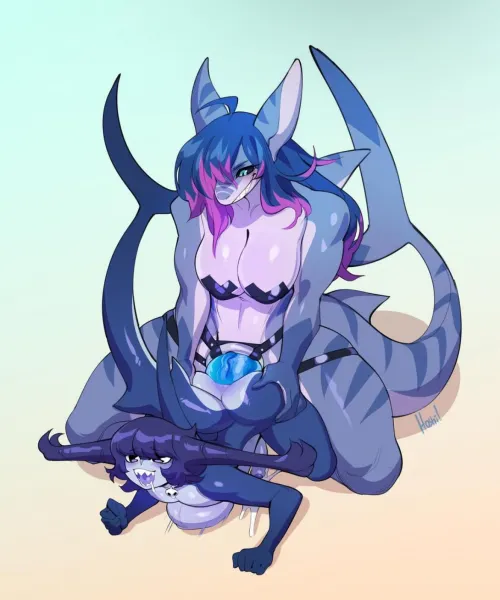 Shark enjoying her self [mf] (hoshil)