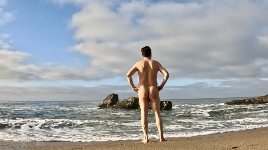 So happy at the beach, even in winter