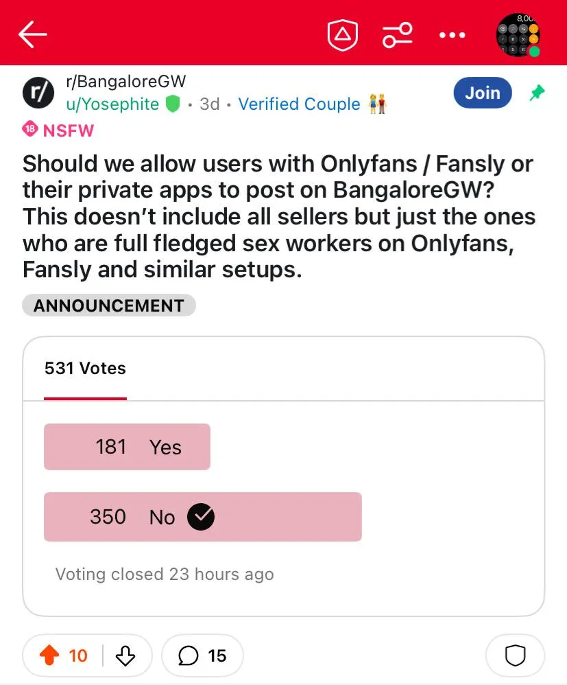 The community has spoken. The poll has been fair and square. From now on, we are limiting certain users. They include content creators with Onlyfans / Fansly / personal apps. Amateur creators and sellers are still allowed to post here.