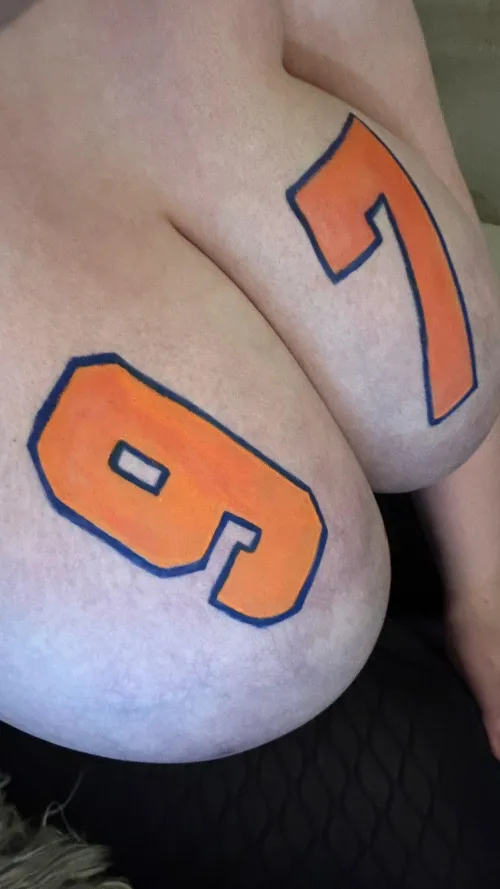 When you keep growing and your tits hang on your lap... :)