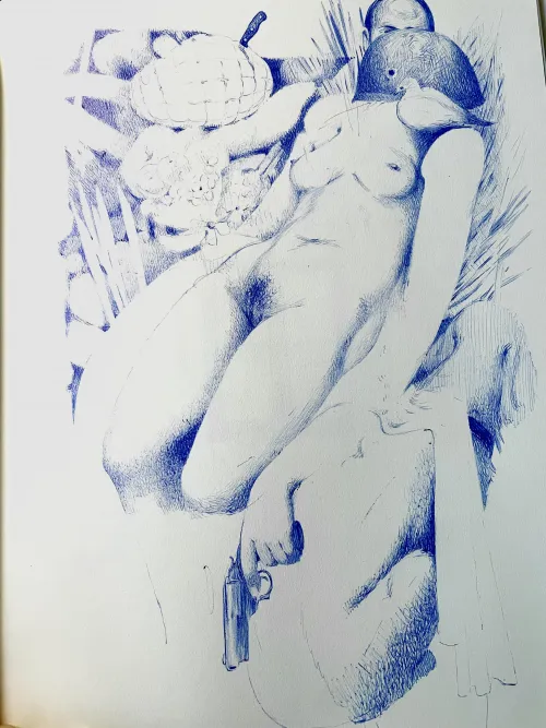 Ballpoint drawing by me