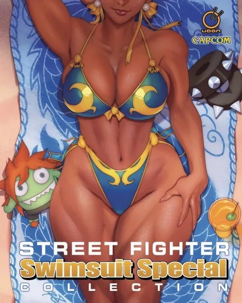 Chun-Li relaxing [Street Fighter Swimsuit Special 2020, #1]