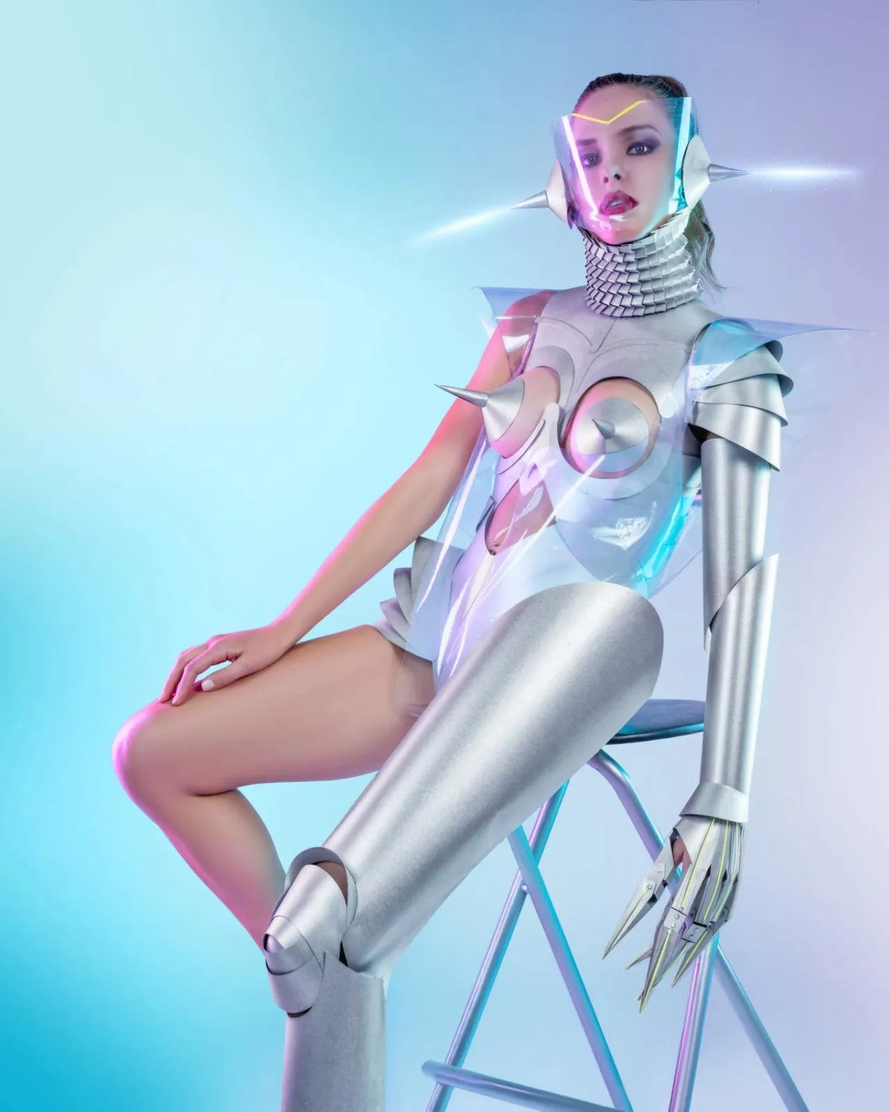 Futuristic fashions inspired by cyborgs