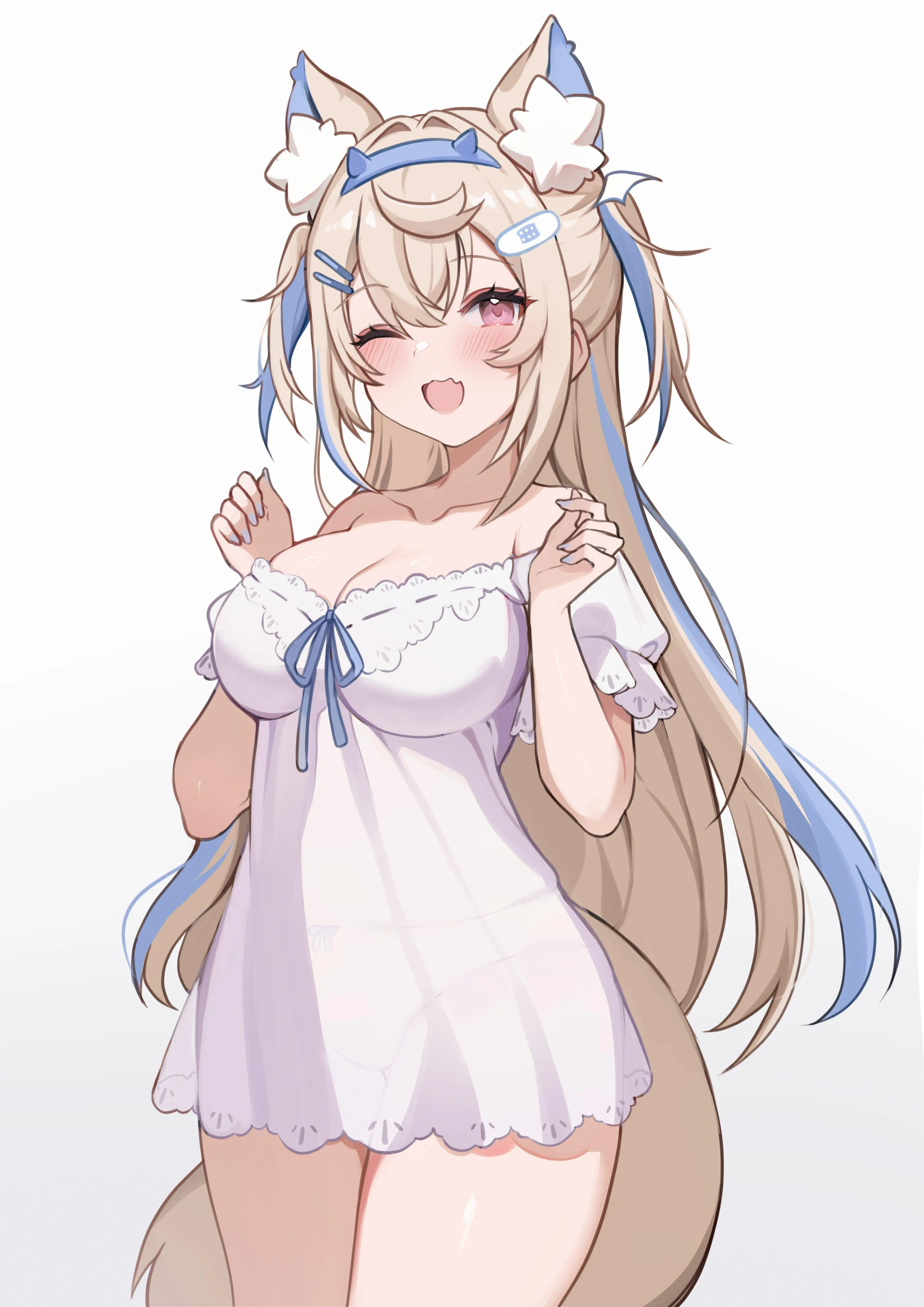 Fuwawa in comfy pajamas [Hololive]