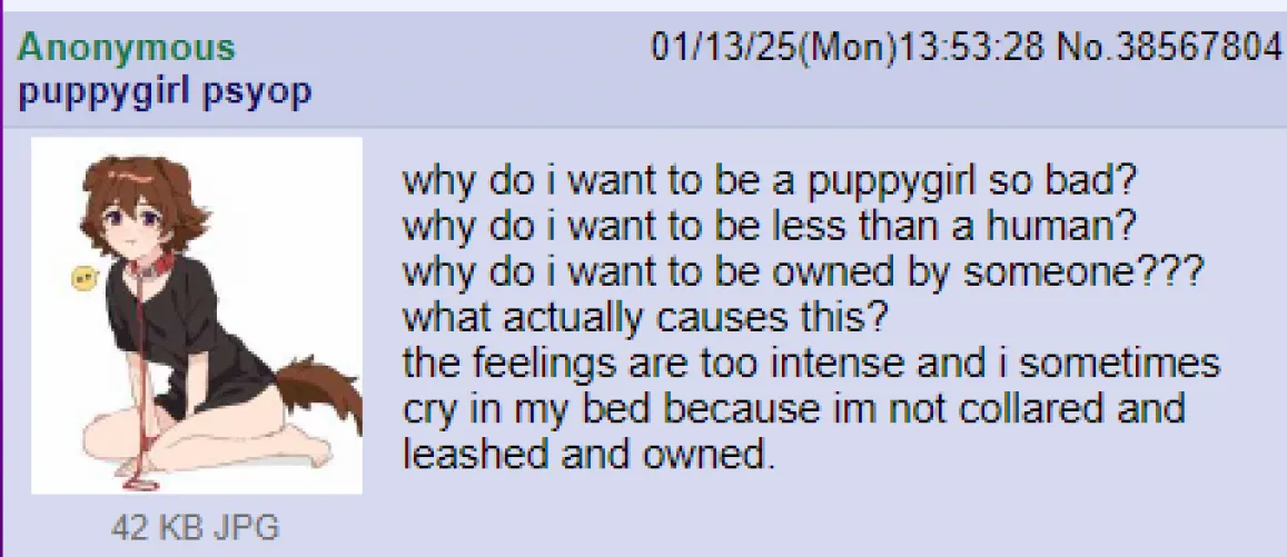 Genuinely why do I want to be a Dog 