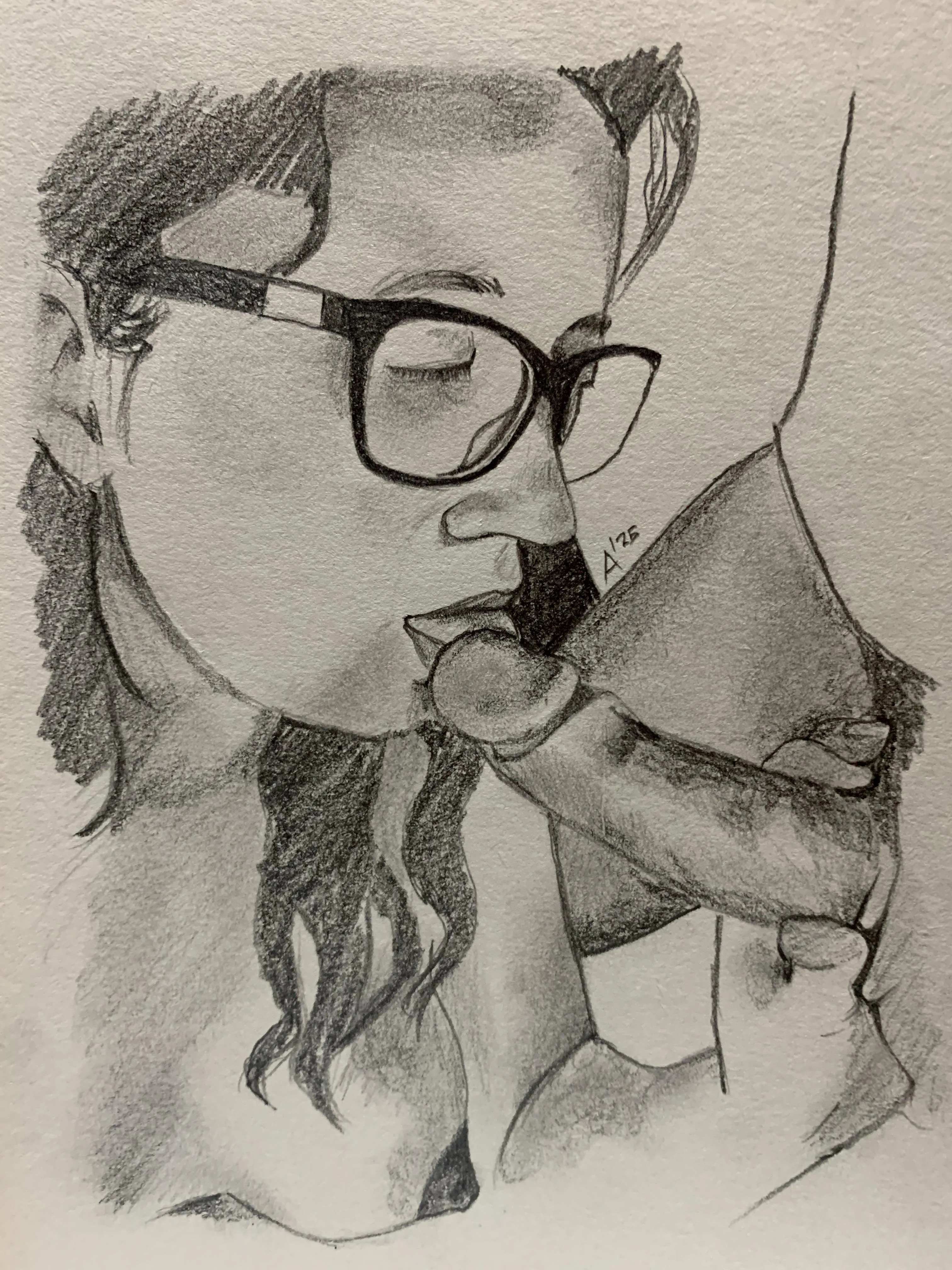 Glasses stays on, By me (A)