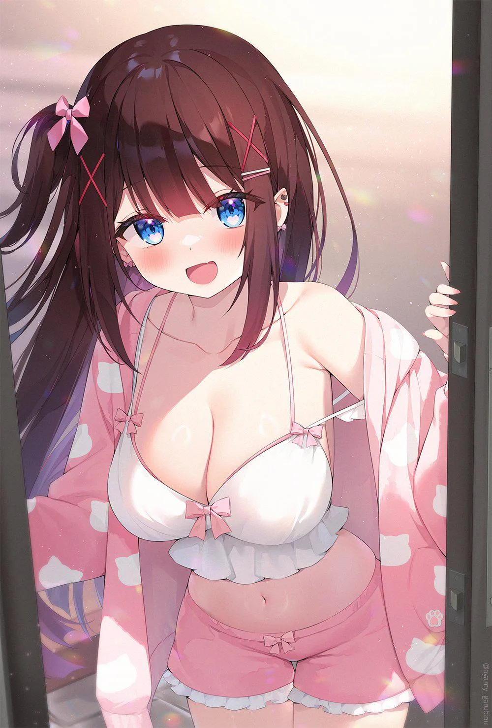 Greeted by a cute girl [Indie Vtuber]