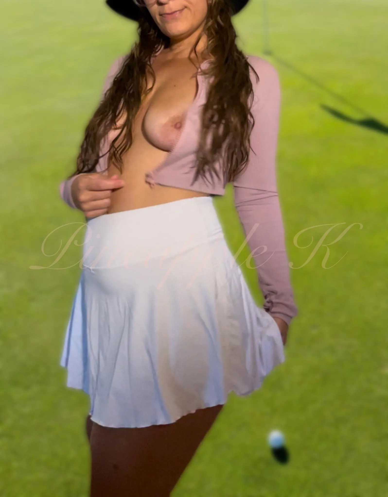 Honey says my birdie putt was means for celebration.