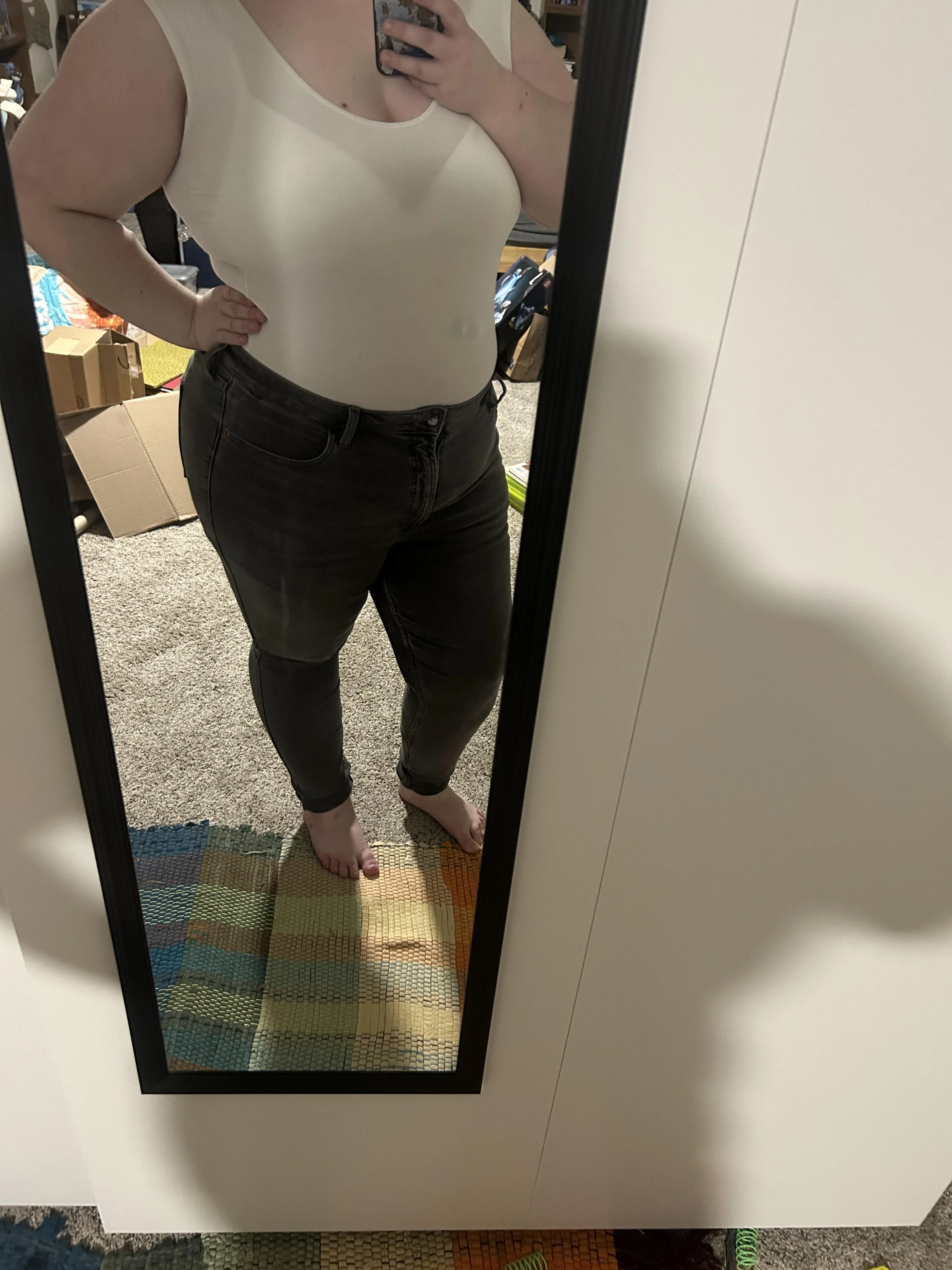 I didn’t want to put a shirt on