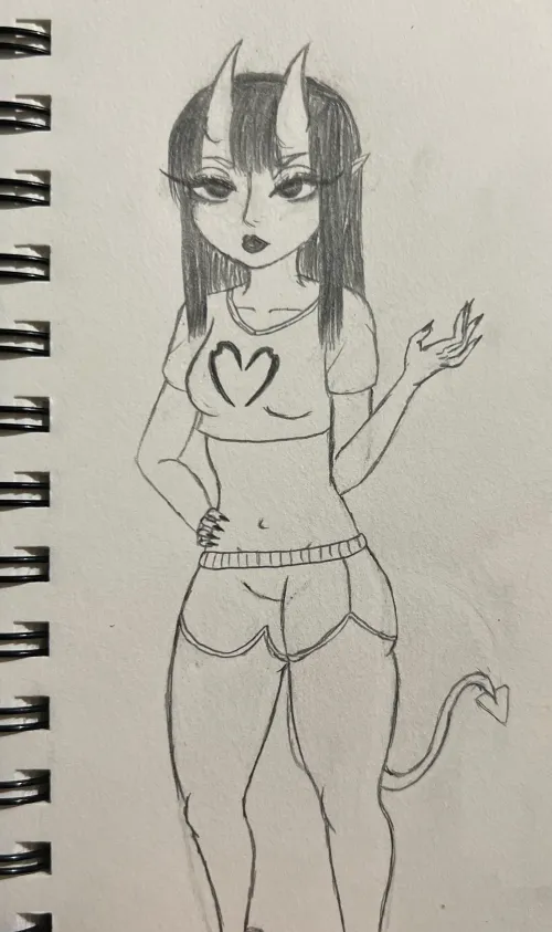 I drew Meru in my artstyle from memory! :3