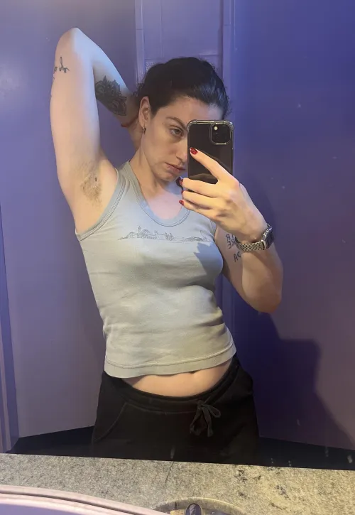 In a public bathroom it is more exciting