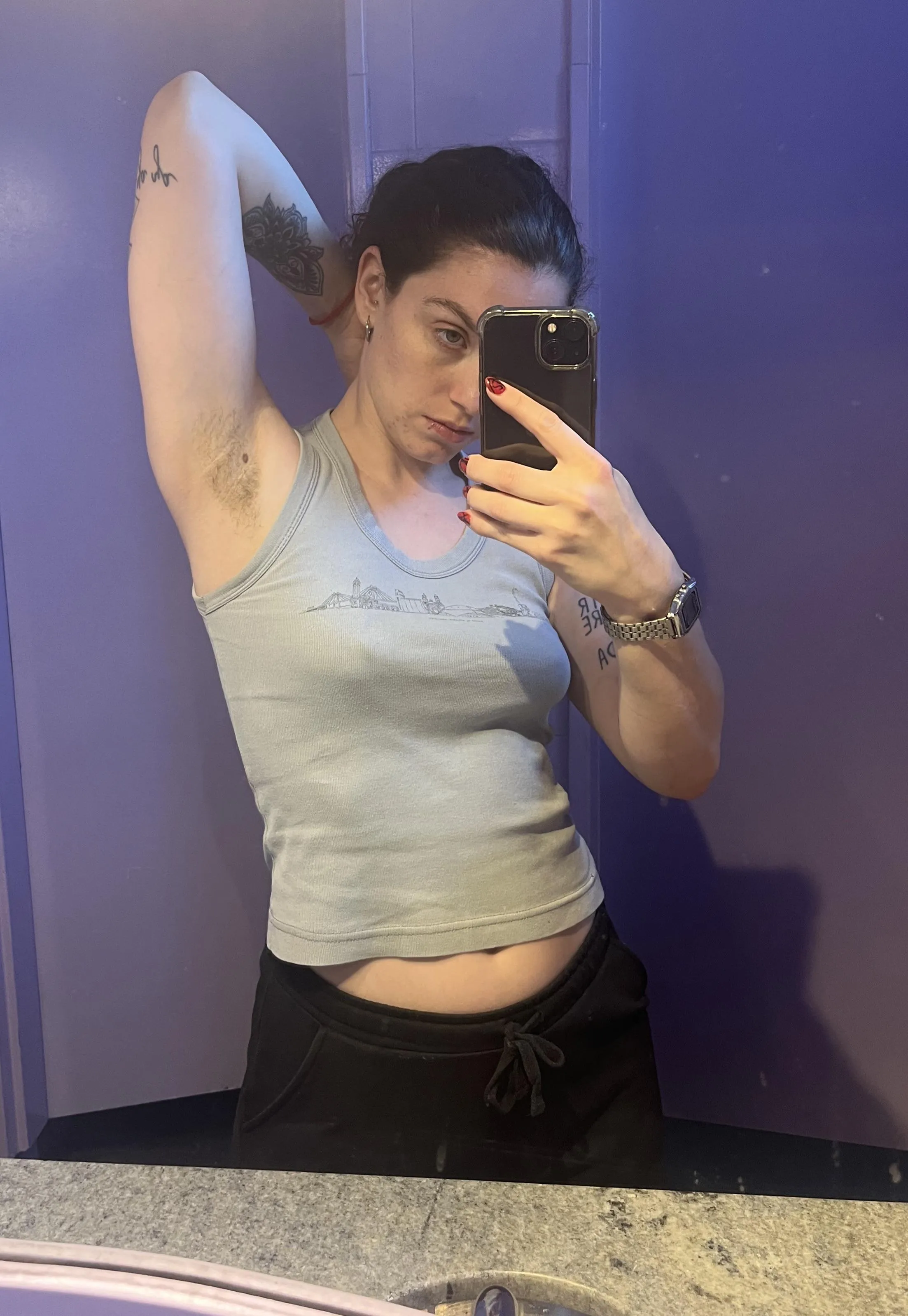 In a public bathroom it is more exciting