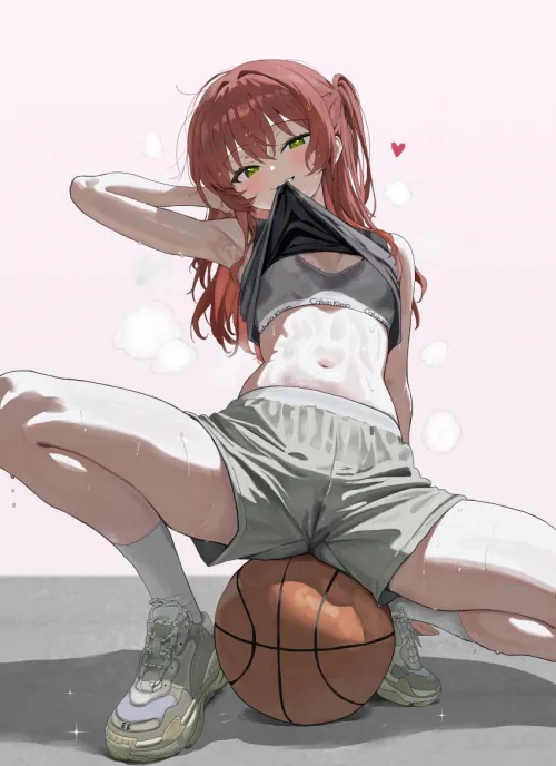 Kita is sweating a little 