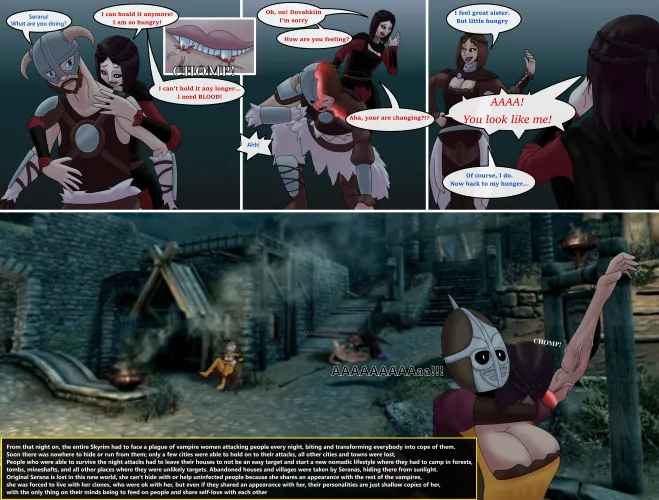 Night of Twinning Serana - TG TF by Vipermon63