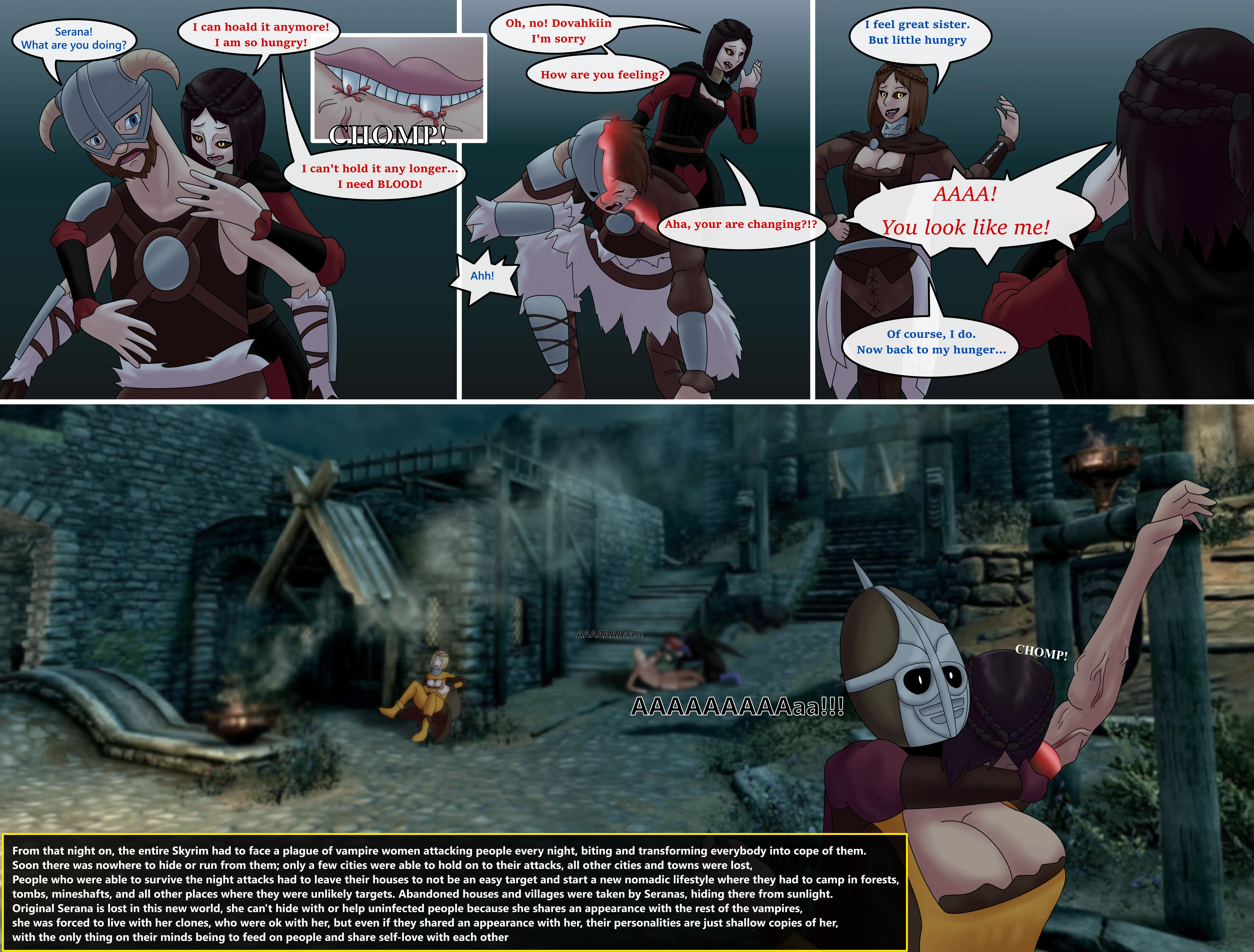 Night of Twinning Serana - TG TF by Vipermon63