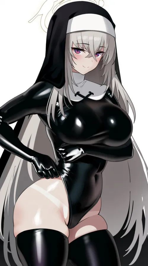 Sakurako showing her tan line 