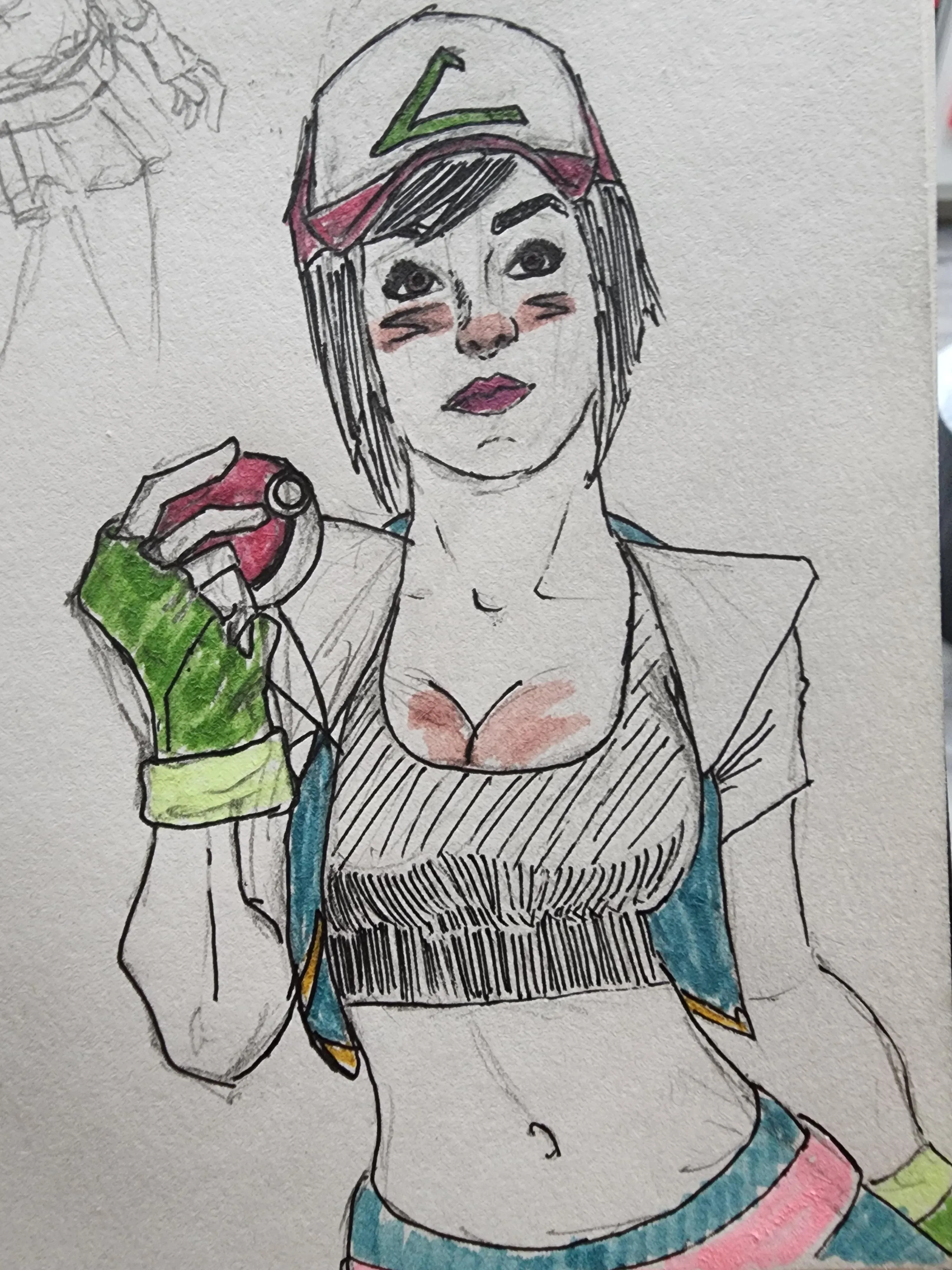 Sketched Jessica Nigri's ash Ketchum 