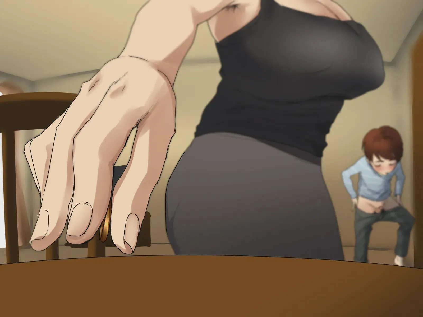 Son can you hold this ring for me,I am gonna take a quick bath with your lil brother. 