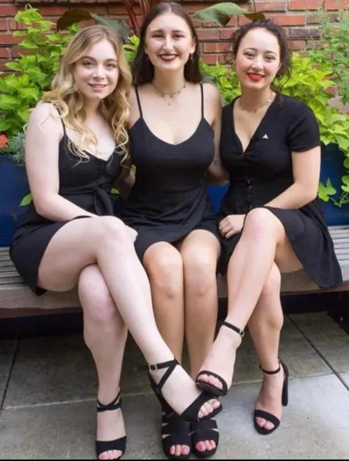 Sorority girls in heels